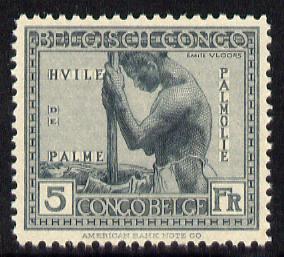 Belgian Congo 1923 Palm Oil 5f slate unmounted mint SG 139, stamps on , stamps on  stamps on trees, stamps on  stamps on  oil , stamps on  stamps on 