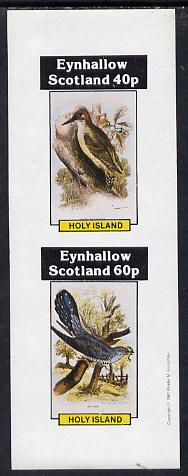 Eynhallow 1981 Birds #02 (Green Woodpecker & Cuckoo) imperf  set of 2 values (40p & 60p) unmounted mint, stamps on birds    woodpecker
