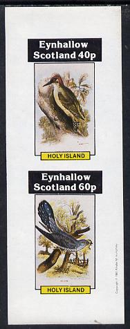 Eynhallow 1981 Birds #02 (Green Woodpecker & Cuckoo) imperf  set of 2 values (40p & 60p) unmounted mint, stamps on , stamps on  stamps on birds    woodpecker