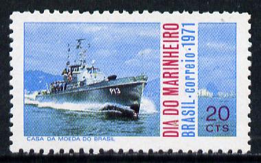 Brazil 1971 Navy Day SG 1340, stamps on ships