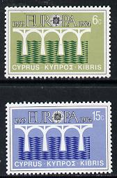 Cyprus 1984 Europa set of 2, SG 632-33 unmounted mint*, stamps on europa   