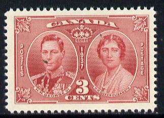 Canada 1937 KG6 Coronation unmounted mint SG 356*, stamps on , stamps on  stamps on royalty, stamps on  stamps on  kg6 , stamps on  stamps on coronation