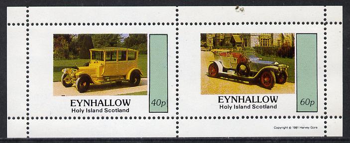 Eynhallow 1981 Vintage Cars #5 perf  set of 2 values (40p & 60p) unmounted mint, stamps on , stamps on  stamps on cars