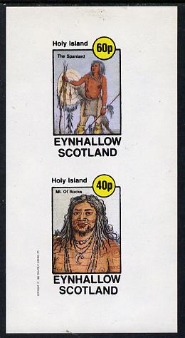 Eynhallow 1982 N American Indians imperf set of 2 values unmounted mint , stamps on , stamps on  stamps on cultures, stamps on  stamps on indians, stamps on  stamps on americana, stamps on  stamps on wild-west, stamps on  stamps on wild west