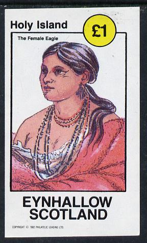 Eynhallow 1982 N American Indians imperf souvenir sheet unmounted mint (£1 value) , stamps on cultures    indians   americana, stamps on wild-west, stamps on wild west